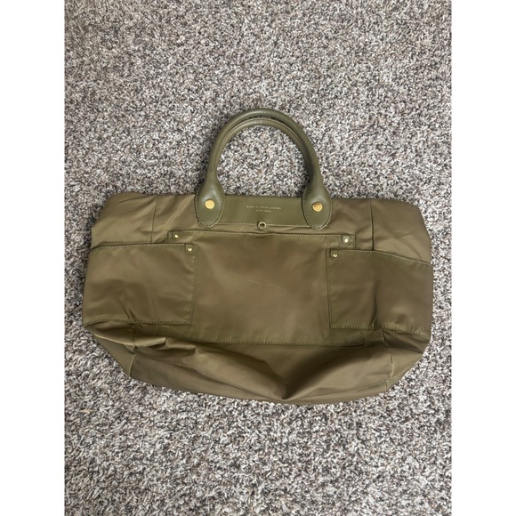 Marc By Marc Jacobs Handbags - Marc‎ by Marc Jacobs Olive Green Nylon Leather Trim Tote Bag